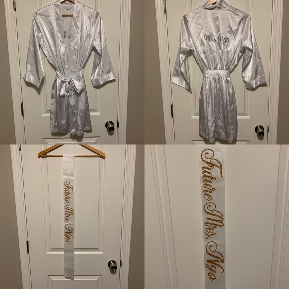 Bridal Bundle - Custom Mrs. Ngo Robe & Sash